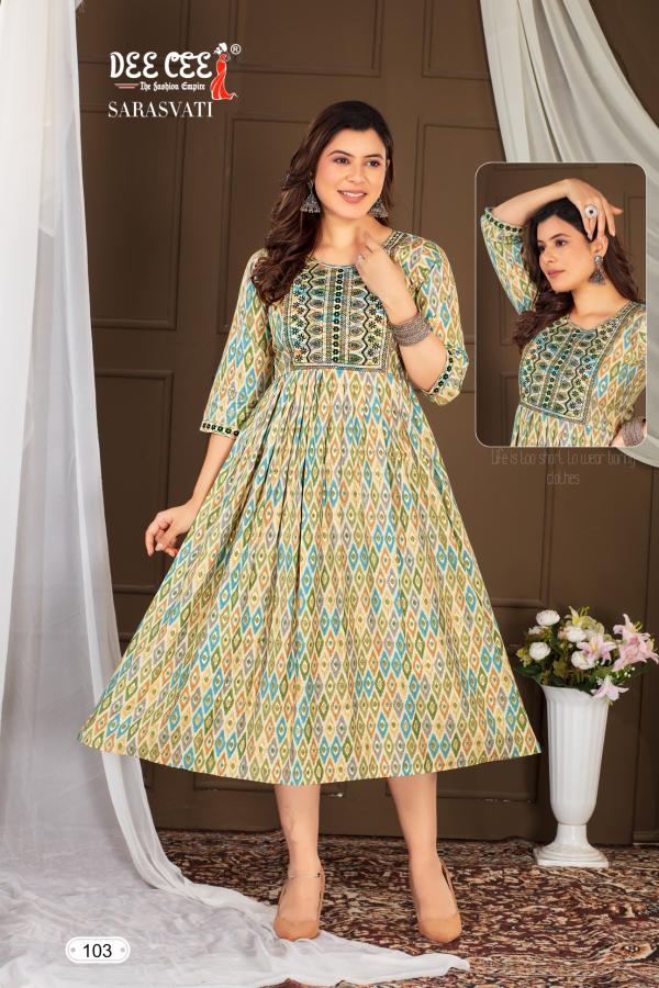 Deecee Saraswati Modal Printed Kurti Collection